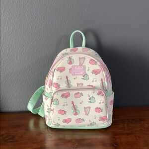 Musical Pusheen Mini Backpack White and Pastel